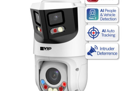 VIP Vision Professional AI Multi Vision Camera (PTZ + 180º Turret) - VSIPPTZ-4P8X