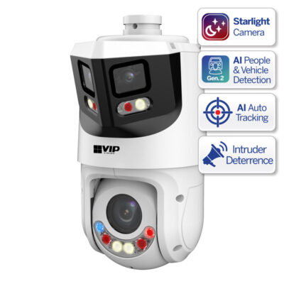 VIP Vision Professional AI Multi Vision Camera (PTZ + 180º Turret) - VSIPPTZ-4P8X