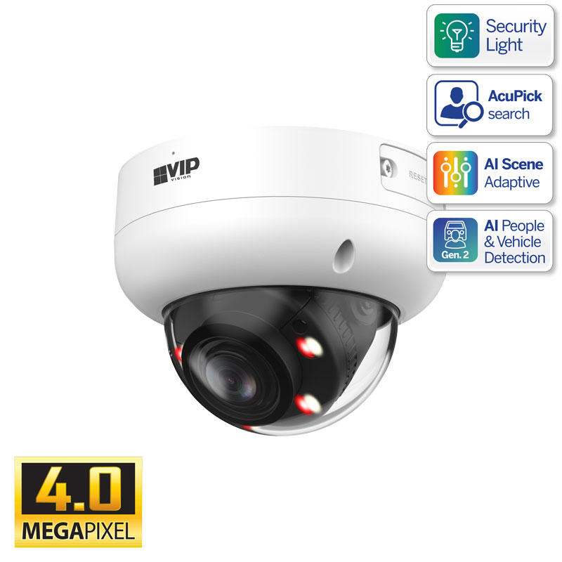 Professional AI Series 4.0MP Motorised Vandal Dome -