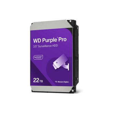 22TB Western Digital Purple AI Surveillance Hard Disk Drive - HD22TBSA-WD