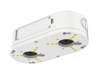IVSEC Small Junction Box, Dual Cams. Passive PoE Slitter