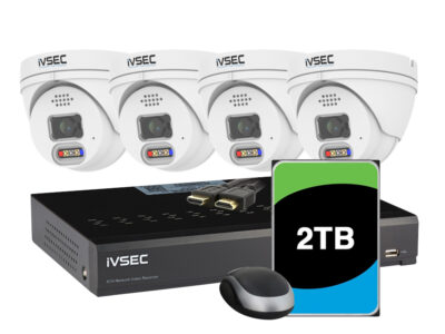 LX Series Kit 4 X 8MP IP CAM  2TB 4 x PoE NVR 4K Basic IVS