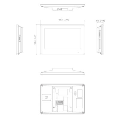 2-Wire Residential Series IP Intercom Monitor (White) - INTIPMON2W2 - Image 4