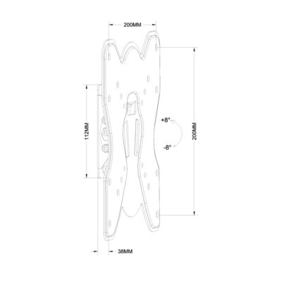 17"-42" Flashview LCD Wall Mount Monitor Bracket - LCDBKT-A25T - Image 2