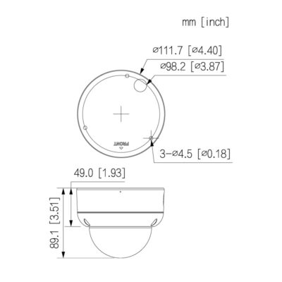 Professional AI Series 6.0MP Fixed Vandal Dome - VSIPP-6DIRD-I3 - Image 4