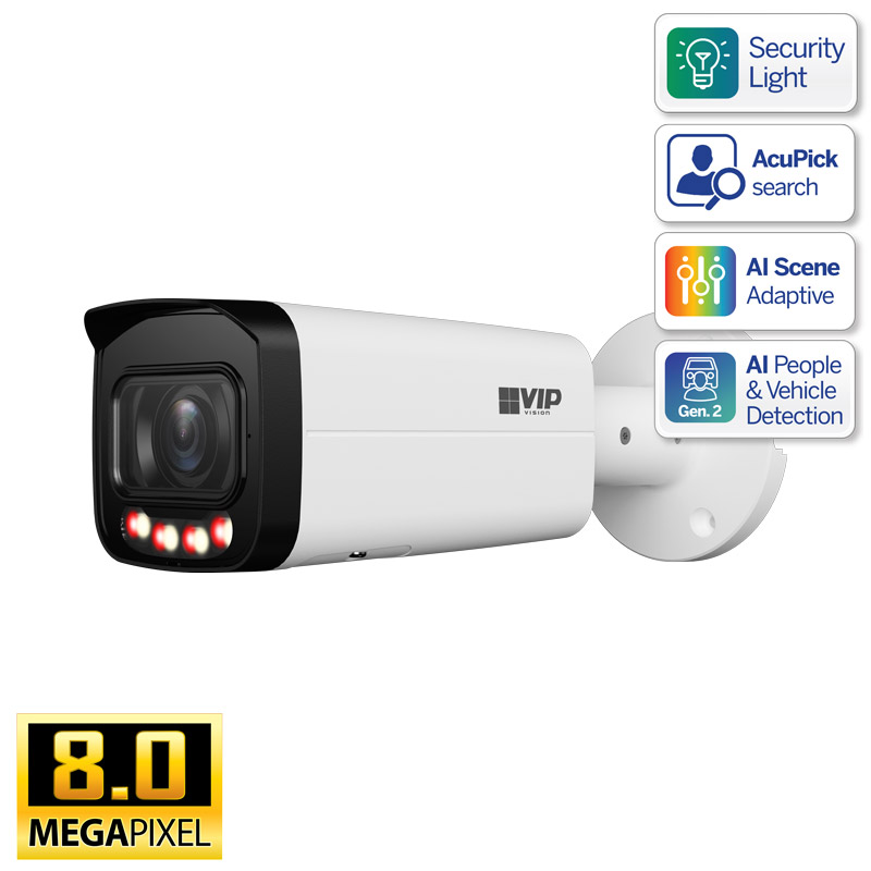 Professional AI Series 8.0MP Motorised Bullet - VSIPP-8BIRMG-I3