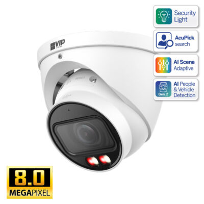Professional AI Series 8.0MP Motorised Turret - VSIPP-8DIRMG-I3