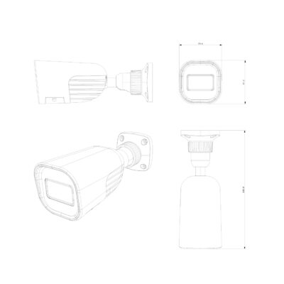 4MP Active Deterrence MVF Lens Bullet - I4-340AD-MVF - Image 3