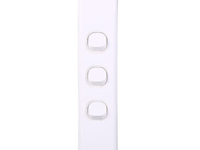 AVOL Architrave 3 Gang Light Switch | White - ESW122