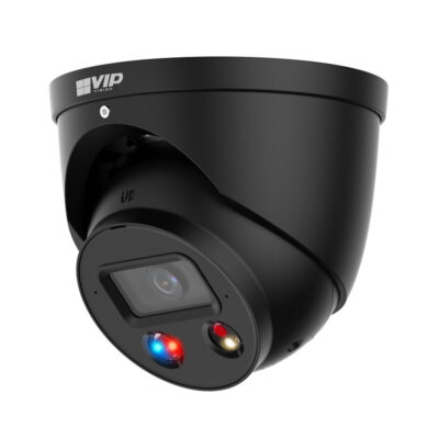 Professional AI Series 8.0MP Fixed Deterrence Turret (Black) - VSIPP-8DG-ID4-B - Image 2