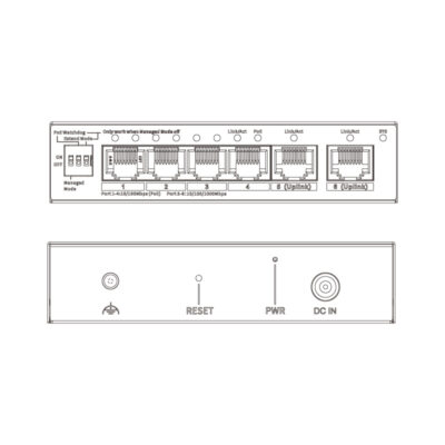 4-port Fast PoE Switch - VSPOE-SWA4C - Image 5