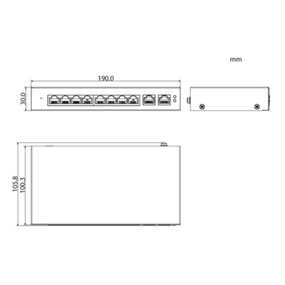 8-port Fast PoE Switch - VSPOE-SWA8C - Image 4