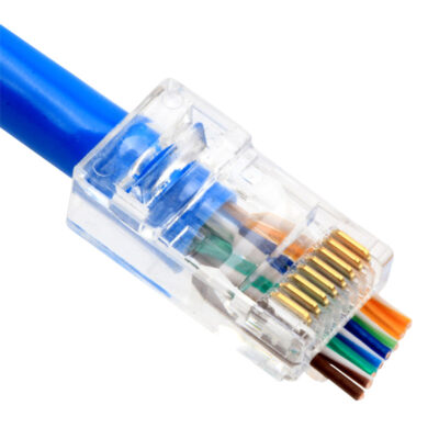 Pass-through RJ45 Connector for CAT6 cable 100pc Jar - RJ45-AC6P - Image 2