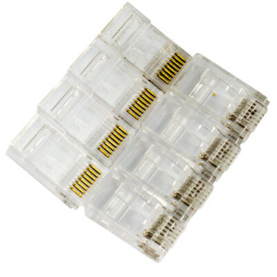 Pass-through RJ45 Connector for CAT6 cable 100pc Jar - RJ45-AC6P - Image 3