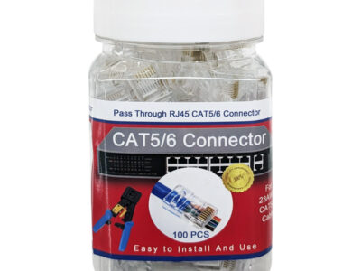 Pass-through RJ45 Connector for CAT5e cable - RJ45-AC5P