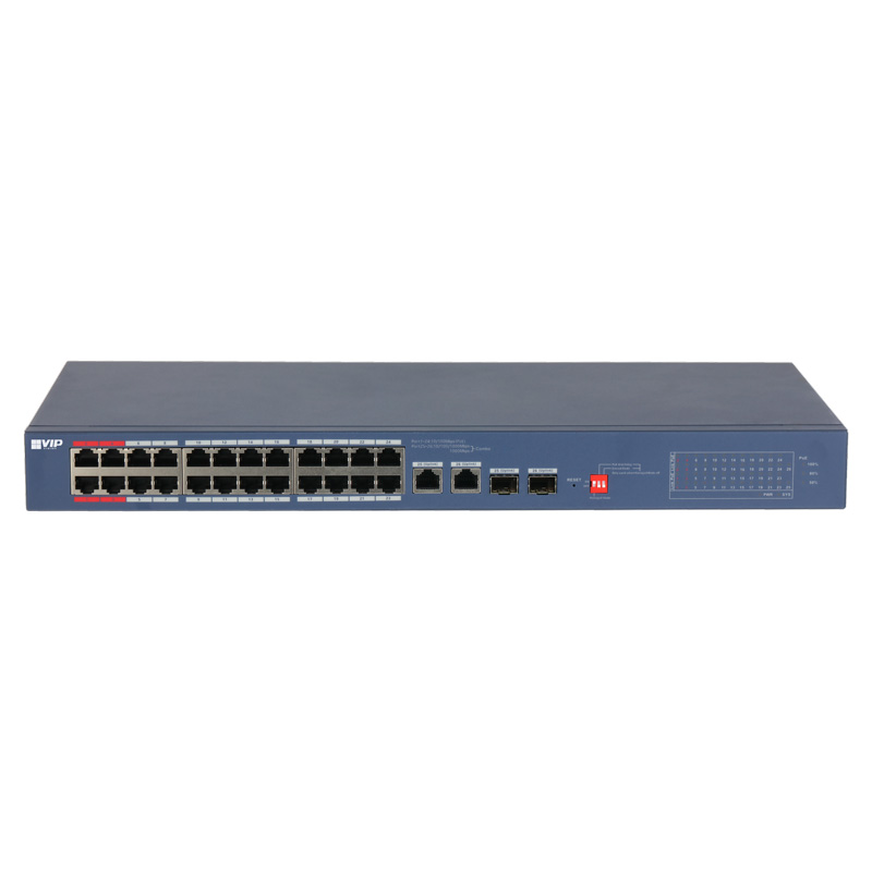 VIP Vision 24-port Fast Hi-PoE Ethernet Switch - VSPOE-SWA24C2