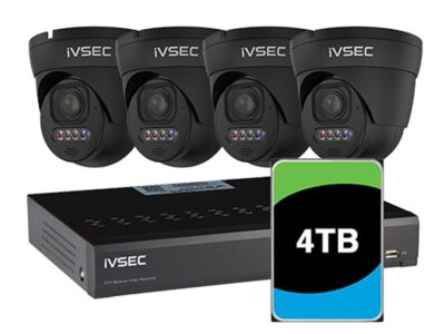 IVSEC KIT 4 x NC512XD-BLK 8MP CAM W/ ADV DET  NR308XD-4TB 8 x PoE NVR 4K IVS