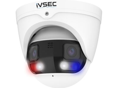 IVSEC Turret IP Camera 2 x 4MP Panoramic Fixed Lens