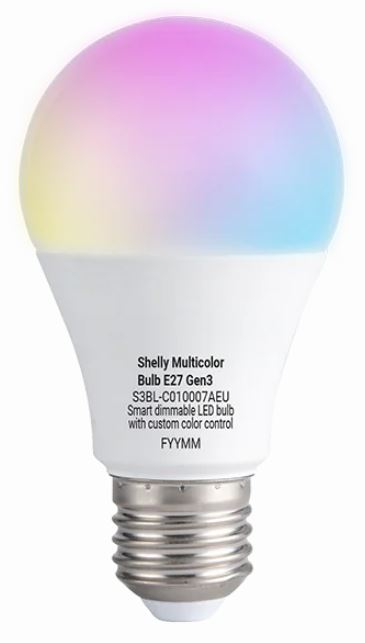 SHELLY MULTICOLOR BULB E27 GEN3