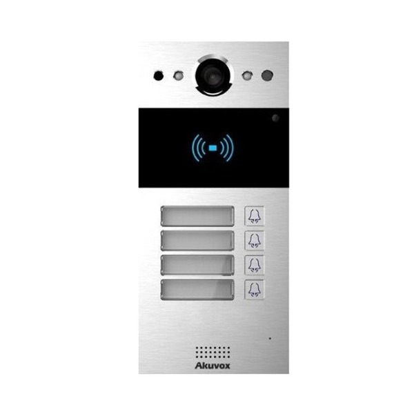 Akuvox R20B 4 Button SIP Video Door Phone - AK-R20B4BONWALL